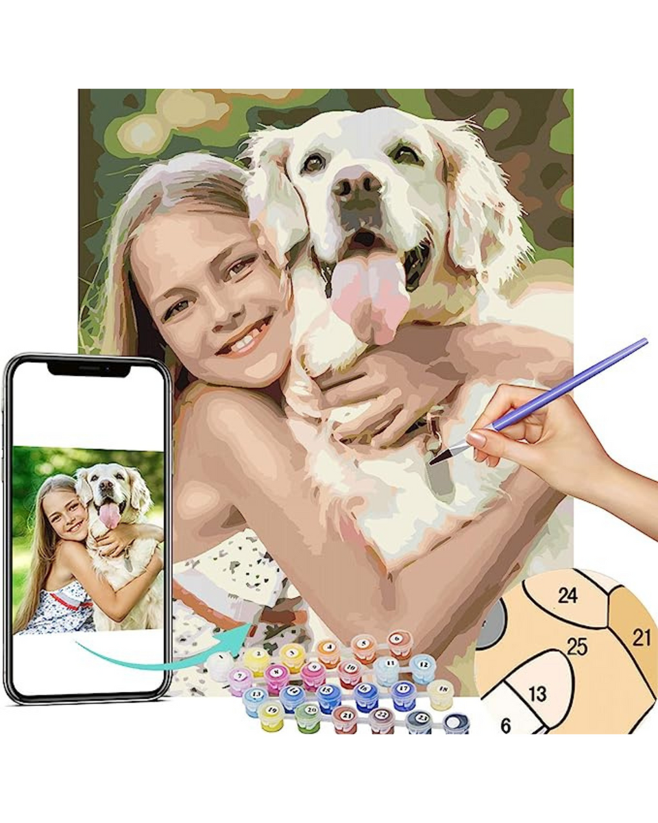 Custom Paint by Number  Personalized Photo – Paintable Pictures