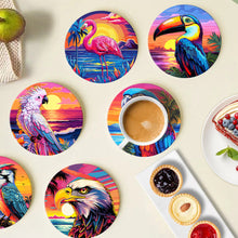 Load image into Gallery viewer, Birds Print Paint By Numbers Coaster Set (6 Pack)
