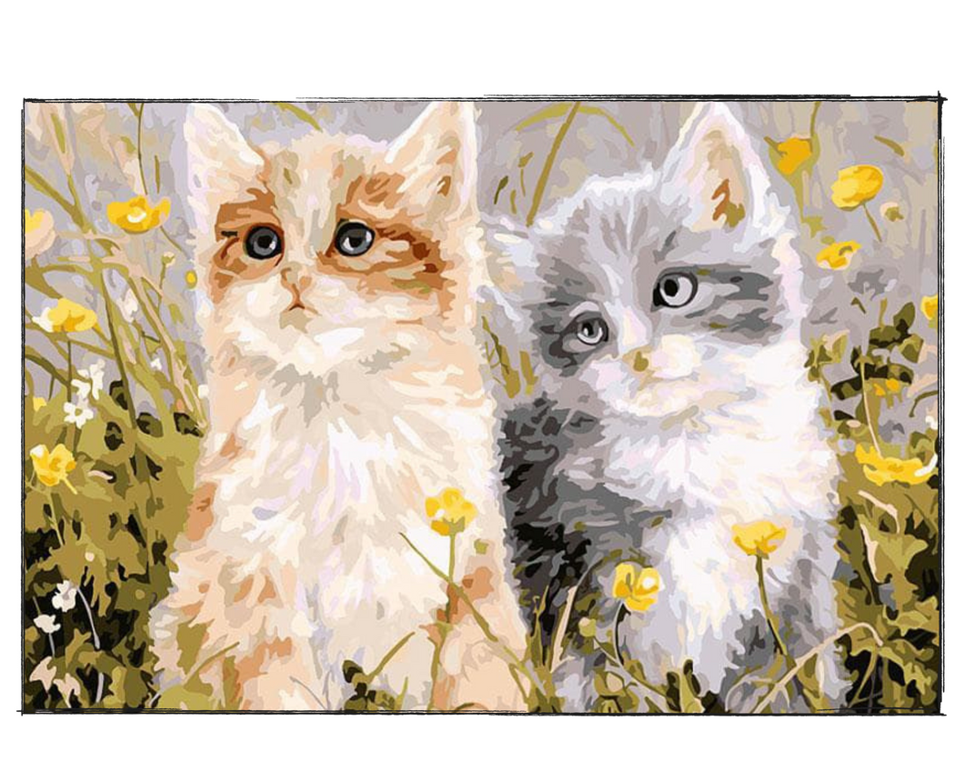 Two Little Kittens - DIY Paint by Numbers