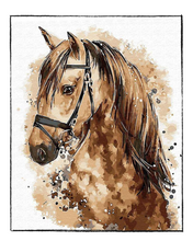 Load image into Gallery viewer, Brown Horse - DIY Paint by Numbers
