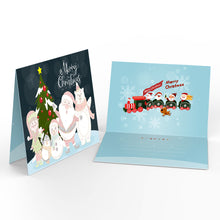 Load image into Gallery viewer, Paint by Numbers Christmas Card - Snowman Collection (Set of 6)
