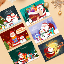 Load image into Gallery viewer, Paint by Numbers Christmas Card - Snowman Collection (Set of 6)
