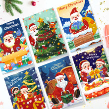 Load image into Gallery viewer, Paint by Numbers Christmas Card - Christmas Tree Collection (Set of 6)
