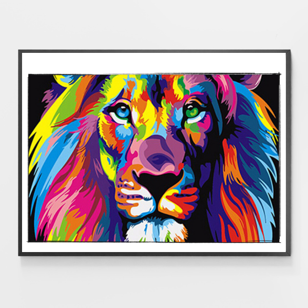 Colorful Lion - DIY Paint by Numbers