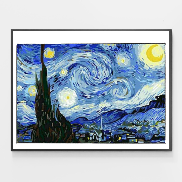 Starry Night - DIY Paint by Numbers