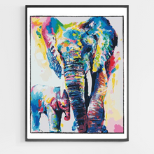 Load image into Gallery viewer, Colorful Elephant - DIY Paint by Numbers
