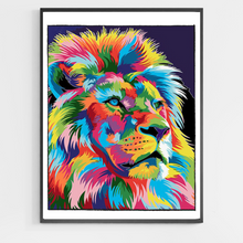 Load image into Gallery viewer, Colorful Majestic Lion - DIY Paint by Numbers
