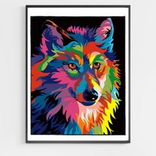 Load image into Gallery viewer, Colorful Wolf - DIY Paint by Numbers
