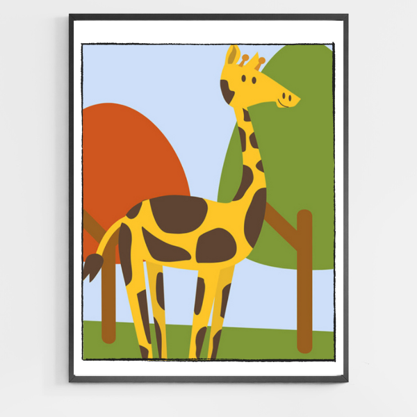 Giraffe - DIY Paint by Numbers for Kids