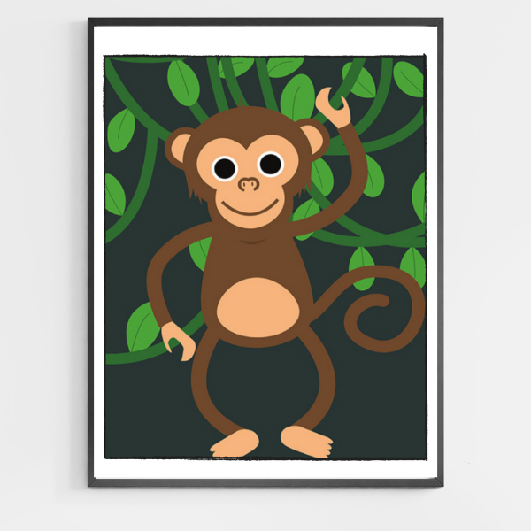 Monkey - DIY Paint by Numbers for Kids