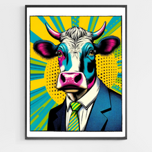 Load image into Gallery viewer, Pop Art Business Cow - DIY Paint by Numbers
