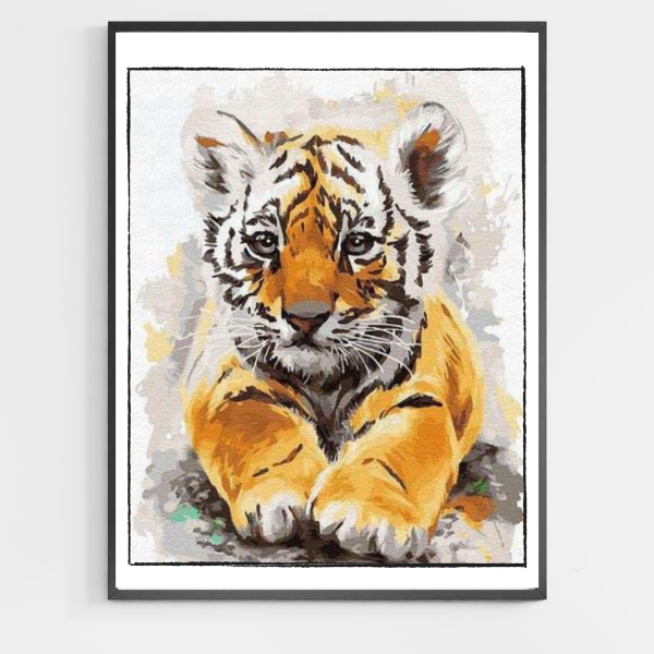 Baby Tiger - DIY Paint by Numbers