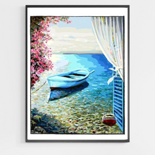 Load image into Gallery viewer, Boat and Wine - DIY Paint by Numbers
