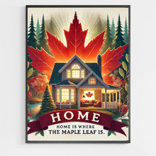 Load image into Gallery viewer, Home is where The Maple Leaf is - DIY Paint by Numbers
