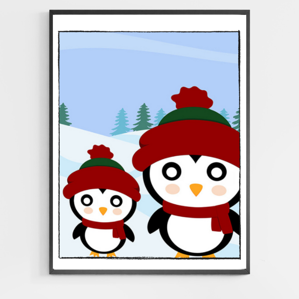 Snowmen - DIY Paint by Numbers for Kids